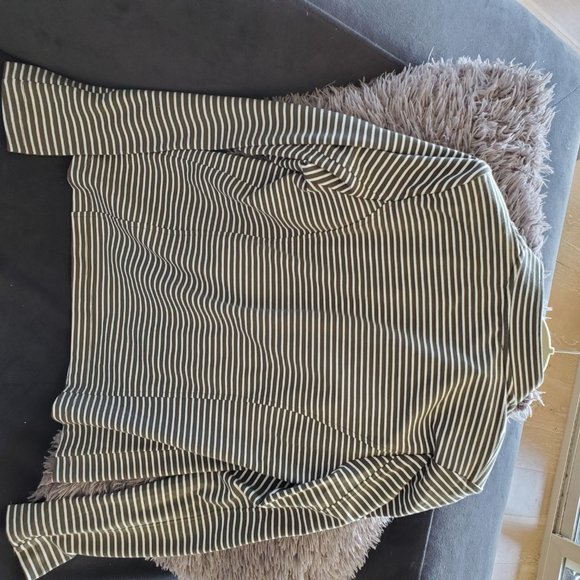 Tommy Hilfiger Military Striped Band Collar Jacket - Picture 2 of 5